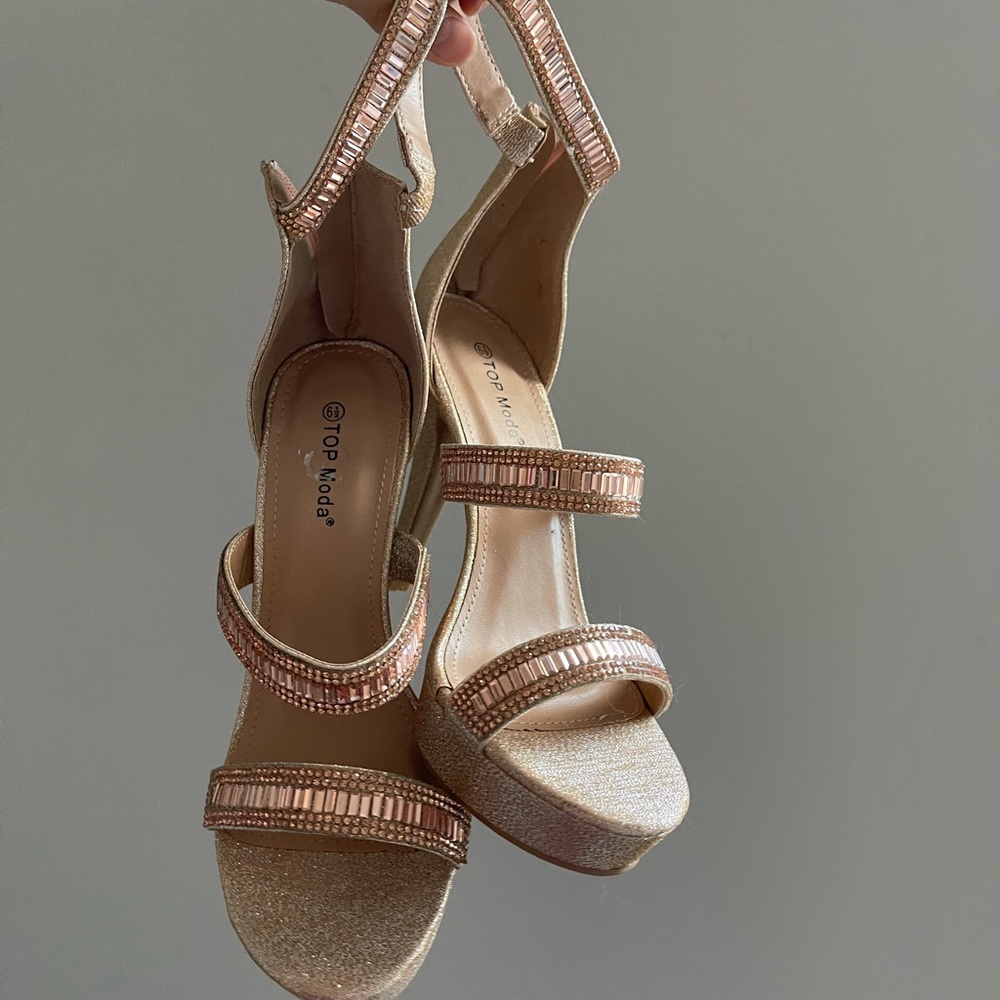 Rose Gold Special Occassion (New Years/Holiday) Heel